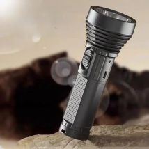 EDC Flashlight Portable rechargeable led lamp USB  self defense Lantern  Emergency lighting For night working and fishing