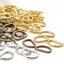 10pcs Dee D Ring Buckle Clasp Handbag Purse Strap Belt Bag Backpack Dog Collar Chain Buckles DIY Accessories Thickness 20mm
