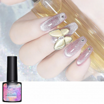 SKVP 8ML Nail Gel Polish Jade Cat Eye Magnet Hybrid Varnish Semi Permanent Summer Magnetic Lacquer Primer Nail Art Gel Varnish