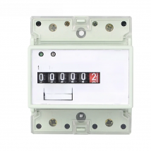 Electric Single Phase Two Wire AC 220V 100A Energy Meter kWh Counter Consumption Analog Electricity Wattmeter Household Din Rail