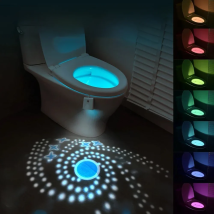 Toilet Night Light Motion Sensor Light Toilet LED Light 7Color Rechargeable LED Night Lamp For Bathroom Washroom Decoration