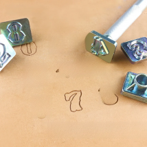 OWDEN 10 Pcs 3/4" Professional Number Stamping Tool Kit for Leathercraft Figure Stamping Set