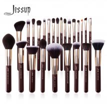 Jessup Make-Up Pinsel Set Natürliche-Synthetische Haar Make-Up Pinsel Foundation Pulver Kontur Lidschatten 15-25 stücke