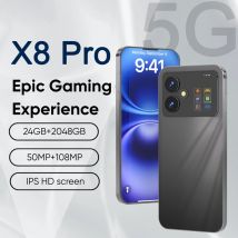 2025 Il più recente smartphone X8 Pro 5G 16 GB + 1 TB, Snapdragon 8 Gen 3, 7000 mAh 50 MP + 108 MP Android 14 Versione globale (Doppio SIM)