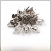 Punk DIY English UK 77 Round Cone Stud in Silver Color with 2 Prongs (Over 20Lots Will Get 35% Off) Used for Leather Craft