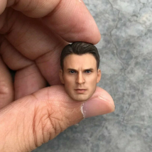 1/12 Scale Chris Evans Head Sculpt Carved Model for 6'' SHF Male Soldier Action Figure Body In Stock