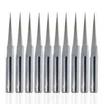 10Pcs 10 Degree 0.1mm Carbide Engraving Bits CNC Router Tool for PCB Board