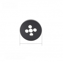 Witrue CCTV Accessories Metal Buttons for Phinhole Lens with Screw Mount Size 6.4mm * P0.5 Diameter 11.1mm