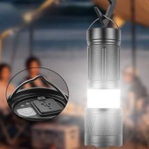 LED Handheld Flashlight Ultra-Bright 50000Lumens Rechargeable Battery Powerful Torch Zoomable Tactical Lantern Camping lights