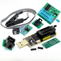 CH341A Programmer adapter+SOIC8 adapter+ SOP8 clip with cable+1.8V adapter CH341A EEPROM Flash BIOS USB programmer ZIF adapter