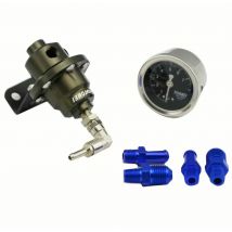 Universal Adjustable Tomei style Fuel Pressure Regulator With original gauge and instructions Titanium Color