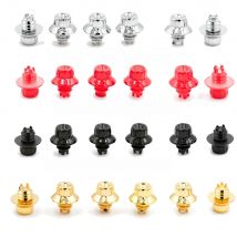 25pcs Silver Gold Red Black Wheel Cap Lip Screw Bolt Tires For Rivets Nuts Rim Replacement Decoration Studs Dust-proof Car Parts