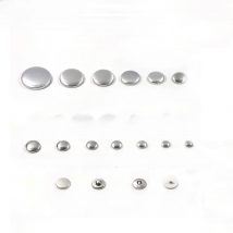 100pcs Sets/lot #16-60 DIY Handmade Fabric buttons Bread Shape Round Fabric Covered Button Cloth Metal 4 Back Cover Buttons