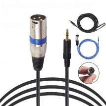 3.5mm Jake Stereo Male Plug Connector Cable to Microphone XLR Audio 3Pin Jack Speaker XLR male for HDTV DVD MP3