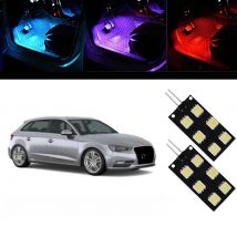2Pcs For Audi A3 8V 8V1 Cabriolet 8V7 Sedan 8VS A3 Sportback 8VA Car Led Interior Light Footwell Lights 12V CANBUS 5050-SMD