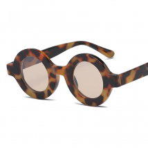 SHAUNA Ins Popular Retro Small Round Sunglasses Women Letter Frame Fashion Anti-Blue Light Glasses Frames