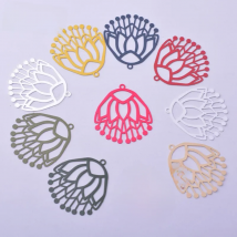 30pcs AB6208 34*45mm Filigree Charms Earrings Pendant DIY Jelwery Accessories