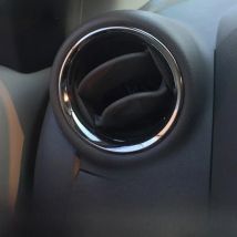 For Nissan Versa Almera Latio 2012 2013 2014 2015 2016 2017 Chrome A/C Air Vent Ring Cover Trim Car Styling Sticker Accessory