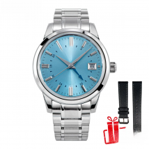 SEESTERN Men's Automatic Mechanical Wristwatch NH34 GMT Movement 10bar Waterproof Domed Sapphire Crystal Watch Limited S446 New