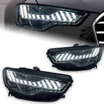 AKD Car Accessories Head Lamp for Audi A6 Headlights 2012-2015 Upgrade A7 Design LED Headlight DRL Dynamic Singal High Low Beam
