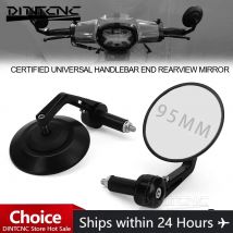 Accessori moto Bicicletta Tram Fuoristrada All-Terrain Specchietti retrovisori universali per manubrio Specchietto laterale in vetro da 95 mm