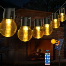 Solar String Lights,  G50/G40 Festoon Patio Light  for Party Holiday Garden Garland Christmas Decorations Home  Street Wedding