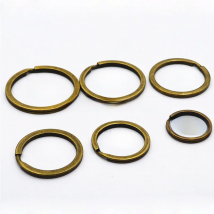 100pcs DIY Key Ring Metal Vintage Bronze Nickel Split Key chain Keyring 20mm 25mm 28mm 30mm 32mm 35mm Connectors