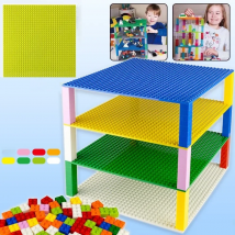 Baseplate 32*32 16X32 Dots Double Sided Plate Building Blocks Classic Base Plate Bricks Kids Toys Compatible with Major Brands