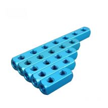 BSPP 1/4 Thread Versatile Pneumatic Manifold Splitter with Quick Connectors and Multiple Ports for Efficient Air Distribution