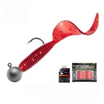 Kingdom Soft Worm 12pcs Fishing Lure 35mm 45mm 55mm PVC Plastic Artificial Soft Bait Jighead Sinking Worms Bass Fishing Tackle