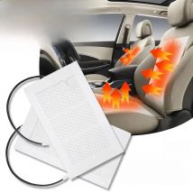 2/4Pcs/Set 12V Universal Car Seat Heating Pad Car Heated Seat Covers Pad Carbon Fiber Heated Auto Winter Warmer Heater Mat