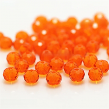 Isywaka Orange Colors 4*6mm 50pcs Rondelle  Austria faceted Crystal Glass Beads Loose Spacer Round Beads for Jewelry Making