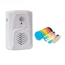 DarHo MP3 Downloadable Wireless PIR Motion Sensor Activated Player Infrared Doorbell Shop Store Welcome Voice Reminder USB Cable