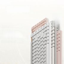 Lofree Flow Lite Keyboard Lighter&Silenter POM Switch 2.4G Bluetooth&Wired Gasket Mount Volume Roller Key Configurator Keycaps