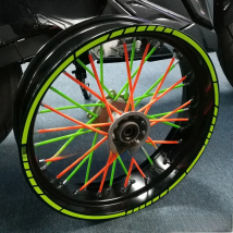 16X 17"18"Wheel Rims Tire Stickers Motorcycle Car Reflective Stripes Motorbike Decals For ninja 250 400 1000 Z900 Z650 ZX-6R