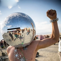 Disco Mirror ball helmet mask mirror costume for DJ nightclub musical festival dance party mirror man show mirror