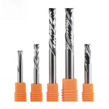 Compression milling cutter woodwork UP & DOWN Cut Two Flutes Spiral Carbide Milling Tool Router Wood End Mill Cutter Bits