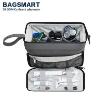 BAGSMART Kulturbeutel für Herren, Kosmetiktasche, Dopp-Set mit großem Fassungsvermögen, wasserdichter Duschbeutel für Reiseutensilien, Make-up-Tasche