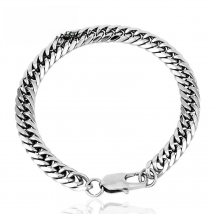 Hot Curb Cuban Snail Bracelet Stainless Steel For Mens Womens Jewelry Gift 7/9/11mm Width BR-C001