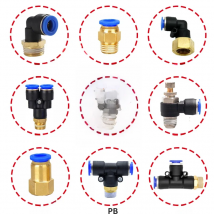 Pneumatic Hose Fitting PC/PCF/PL/SL Tube 4mm 6mm 8mm Thread 1/8" 1/4" 1/2” Trachea Quick Coupling Pipe Connector Hose Fittings