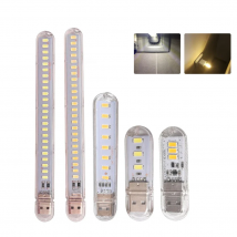 Mini Portable USB LED Book Light DC5V Ultra Bright Reading Book Lamp 3leds 8leds 24leds Lights For Power Bank PC Laptop Notebook