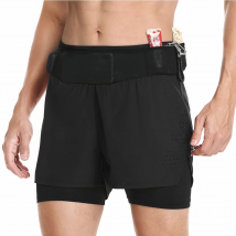 ARSUXEO Men's Running Shorts 2 in 1 High Waist Training Gym Fitness Jogging Sports Shorts Workout Pants Yoga Double Layer B233