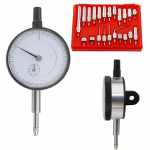 Dial Indicator 0-10mm 25mm 30mm Lug Back Test Gauge and 22pcs Anvil Point Set Thread M2.5 4-48 thread Measuring Tool