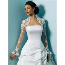 Long Sleeves Wedding Jacket Wrap Bridal Bolero Lace Top Bridal Wedding Shawl Bride Coat Wedding Accessories Customized