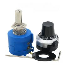 1Set 3590S Precision Multiturn (1PCS Potentiometer 10 Ring Adjustable Resistor+1PCS Turns Counting Dial Rotary 6.35mm Knob) New