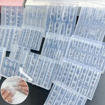 Cake Cream Skirt Bowknot Ribbon 3D Acrylic Mold Nail Art Decorations DIY Design Silicone Nail Art Mold Template For Nail Charms