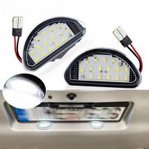 2Pcs LED Car Licence Number Plate Light Lamp White For Toyota Aygo MK I 2005-2014 Signal Lamp Replace OEM Number 81270-0H010