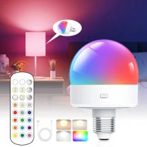 LED Night Lights Remote Control Dimmable RGB Lamp 15 Colors Rechargeable E27/E26 Light Bulbs Ambient Reading Camping Lamp