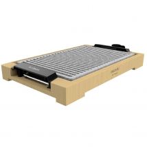 Cecotec Plancha de asar eléctrica Tasty&Grill 2000 Bamboo LineStone. Potencia 2000 W Estructura
