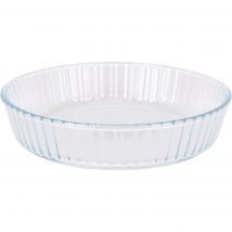 Quttin - Molde Tarta Vidrio 26cm - Versátil y Duradero, Diseño Elegante, Apto para Lavavajillas